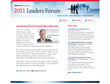 Tablet Screenshot of leadersforum2011.smithbucklin.com